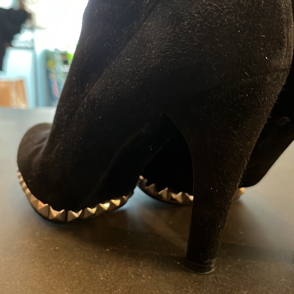 Stuart Weitzman suede booties with silver studs! - Picture 5 of 7